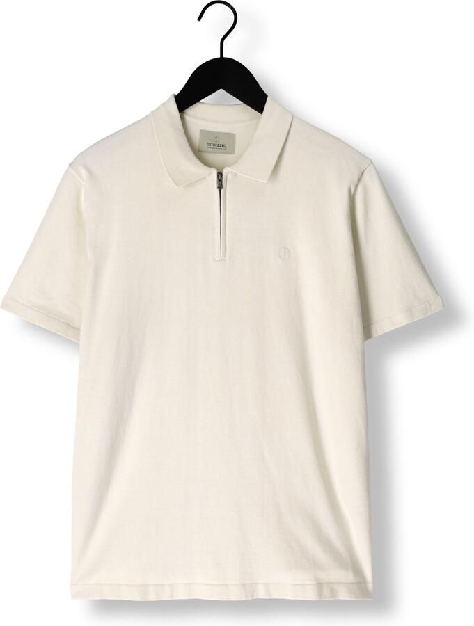 DSTREZZED Heren Polo's & T-shirts Dorian Zip Polo Creme