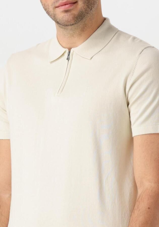 DSTREZZED Heren Polo's & T-shirts Dorian Zip Polo Creme - Foto 3