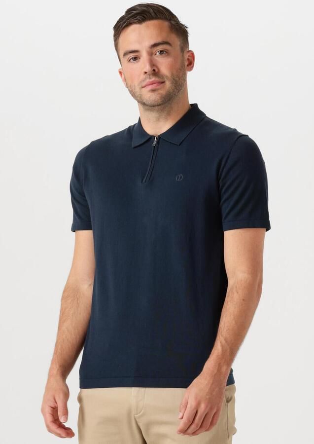 DSTREZZED Heren Polo's & T-shirts Dorian Zip Polo Donkerblauw - Foto 4