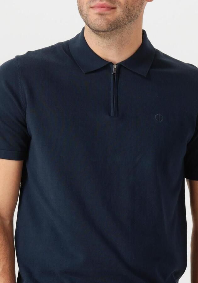 DSTREZZED Heren Polo's & T-shirts Dorian Zip Polo Donkerblauw - Foto 3
