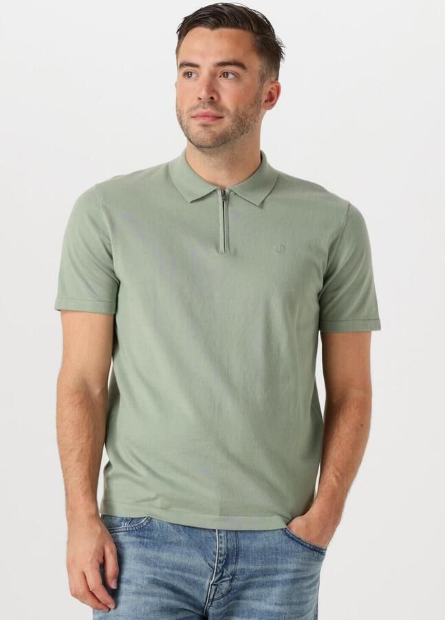 DSTREZZED Heren Polo's & T-shirts Dorian Zip Polo Groen - Foto 4