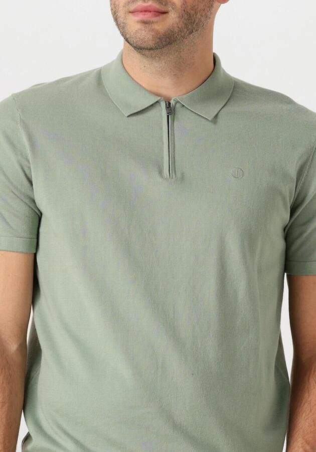 DSTREZZED Heren Polo's & T-shirts Dorian Zip Polo Groen - Foto 3
