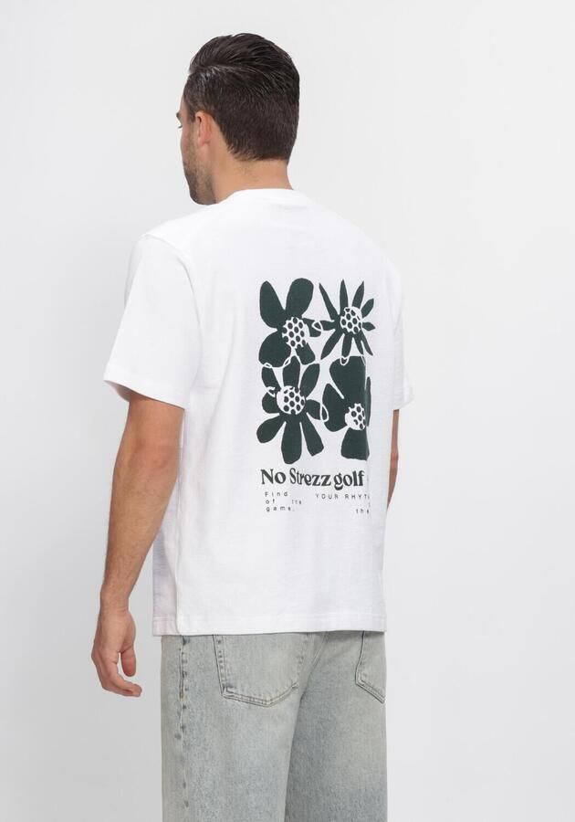 DSTREZZED Heren Polo's & T-shirts Ds_lasse Artwork Tee Wit