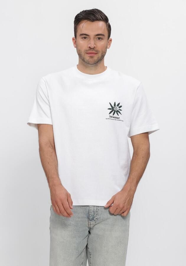 DSTREZZED Heren Polo's & T-shirts Ds_lasse Artwork Tee Wit - Foto 3