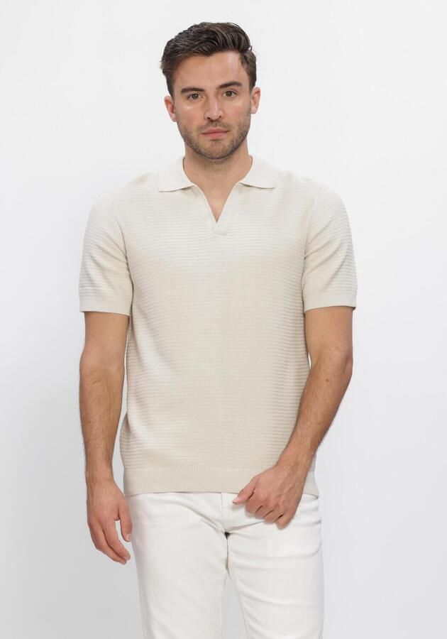 DSTREZZED Heren Polo's & T-shirts Kostas Polo Ecru