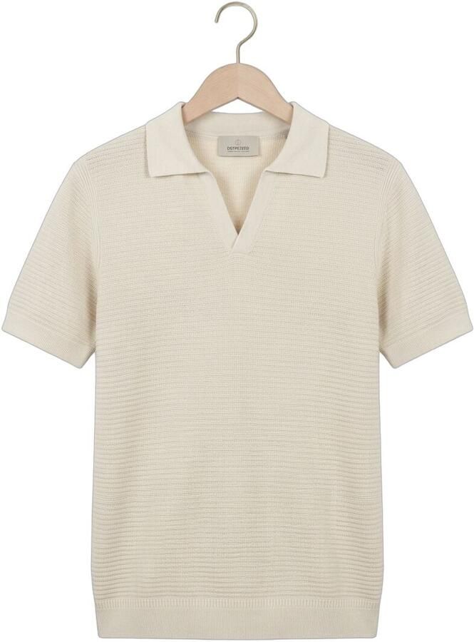 DSTREZZED Heren Polo's & T-shirts Kostas Polo Ecru - Foto 2