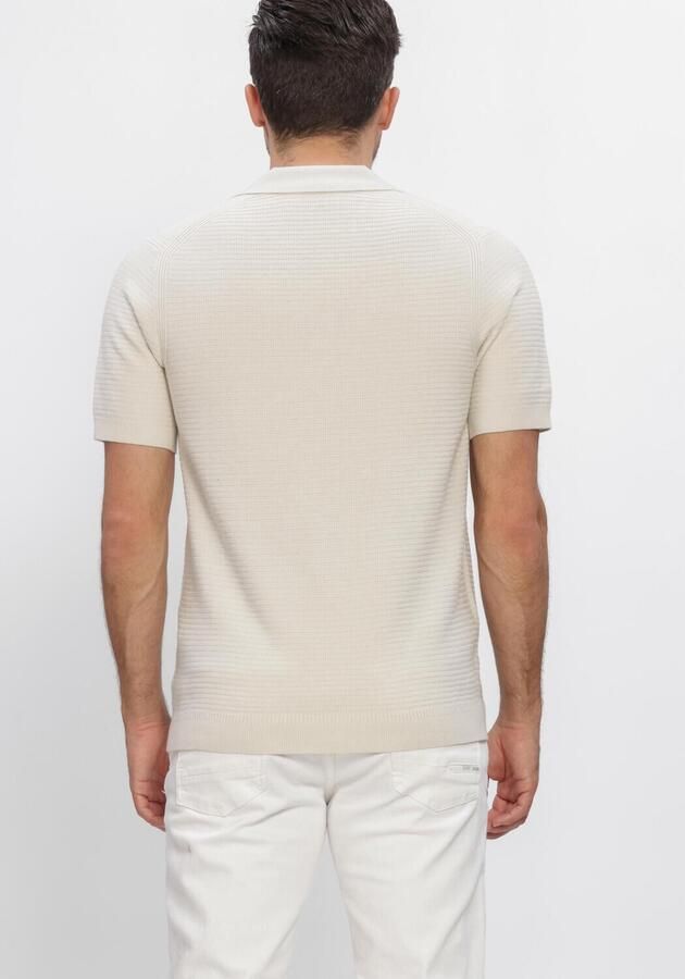 DSTREZZED Heren Polo's & T-shirts Kostas Polo Ecru - Foto 4
