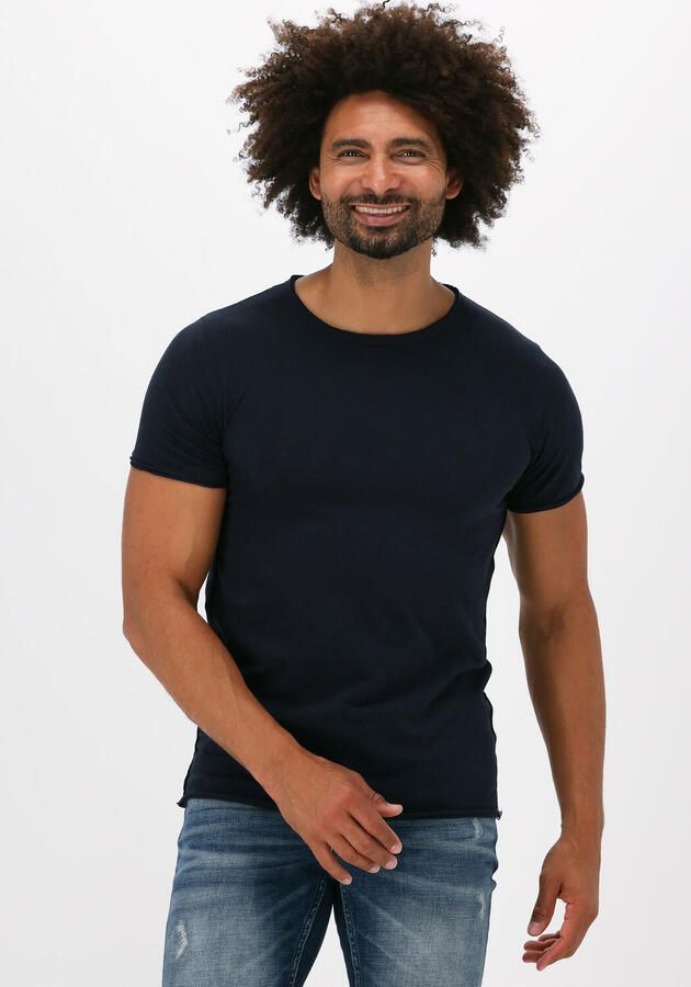 DSTREZZED Heren Polo's & T-shirts Mc. Queen Basic Tee Organic Slub Jersey Donkerblauw - Foto 4