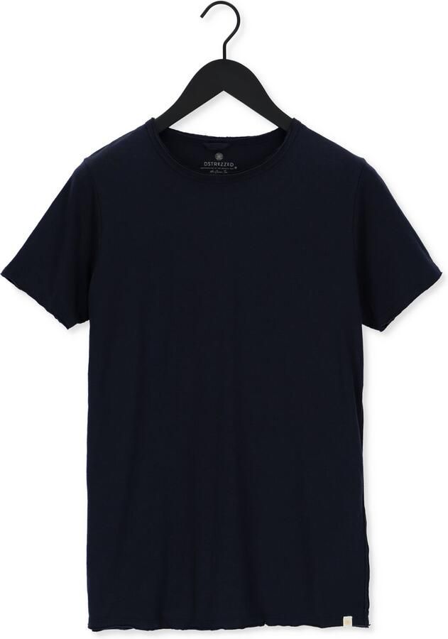 DSTREZZED Heren Polo's & T-shirts Mc. Queen Basic Tee Organic Slub Jersey Donkerblauw