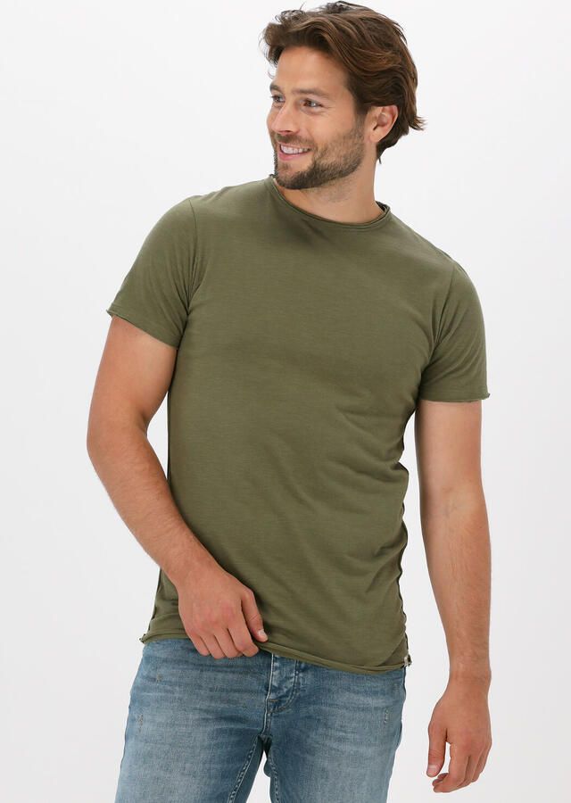 DSTREZZED Heren Polo's & T-shirts Mc. Queen Basic Tee Organic Slub Jersey Donkergroen - Foto 4