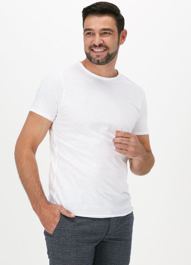 DSTREZZED Heren Polo's & T-shirts Mc. Queen Basic Tee Organic Slub Jersey Wit - Foto 4