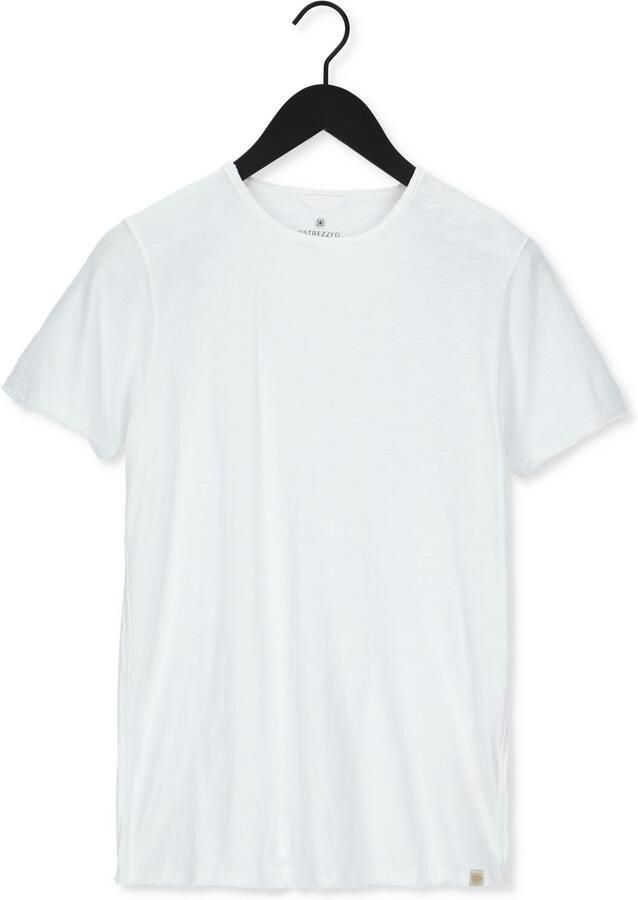 DSTREZZED Heren Polo's & T-shirts Mc. Queen Basic Tee Organic Slub Jersey Wit