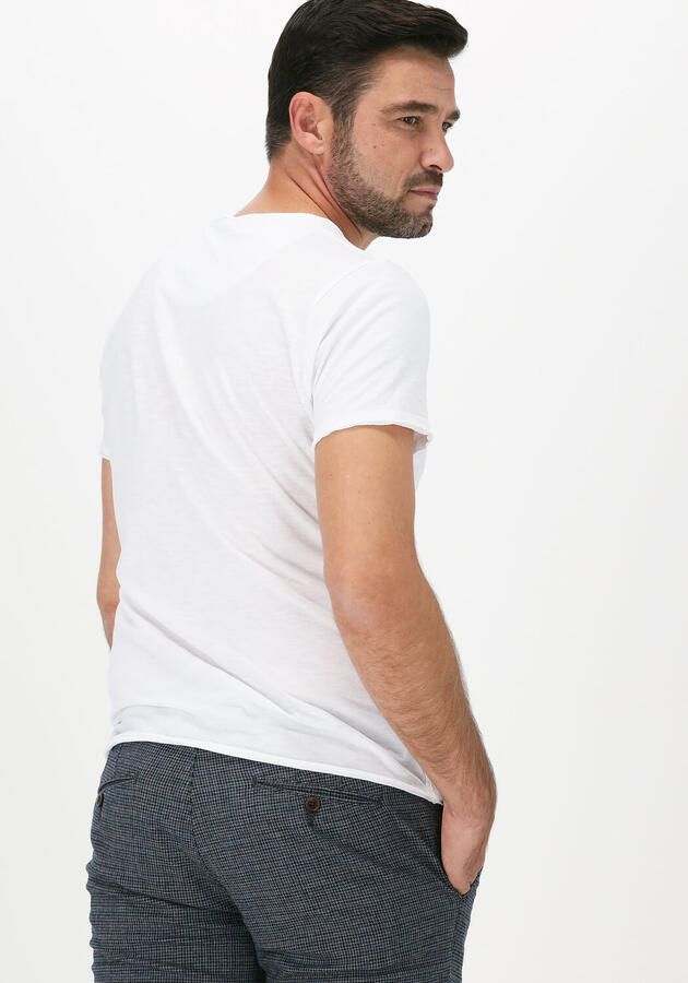 DSTREZZED Heren Polo's & T-shirts Mc. Queen Basic Tee Organic Slub Jersey Wit - Foto 2