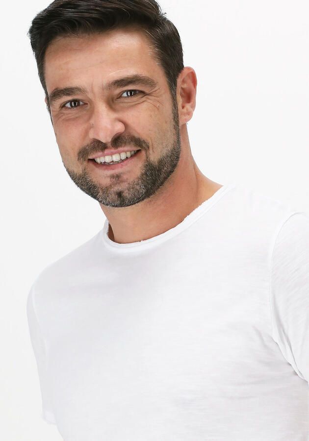 DSTREZZED Heren Polo's & T-shirts Mc. Queen Basic Tee Organic Slub Jersey Wit - Foto 3