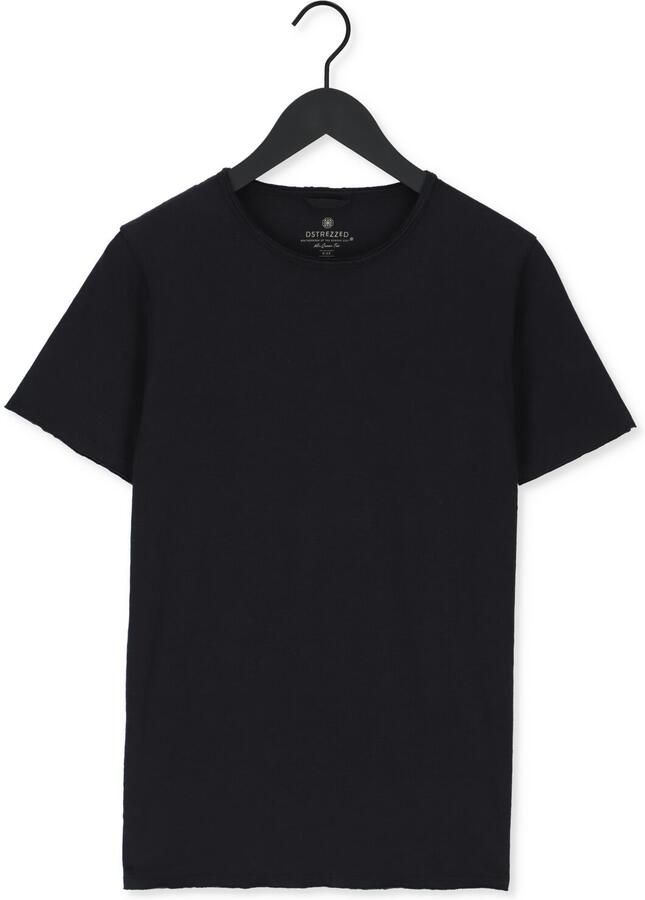DSTREZZED Heren Polo's & T-shirts Mc. Queen Basic Tee Organic Slub Jersey Zwart