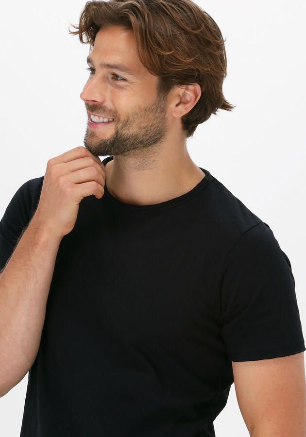 DSTREZZED Heren Polo's & T-shirts Mc. Queen Basic Tee Organic Slub Jersey Zwart - Foto 3