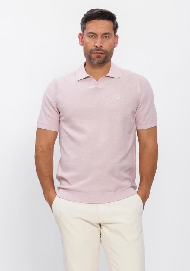 DSTREZZED Heren Polo's & T-shirts Mercury Short Sleeve Polo Lichtroze