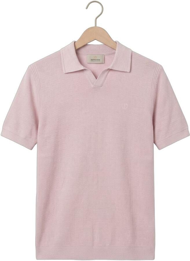 DSTREZZED Heren Polo's & T-shirts Mercury Short Sleeve Polo Lichtroze - Foto 2