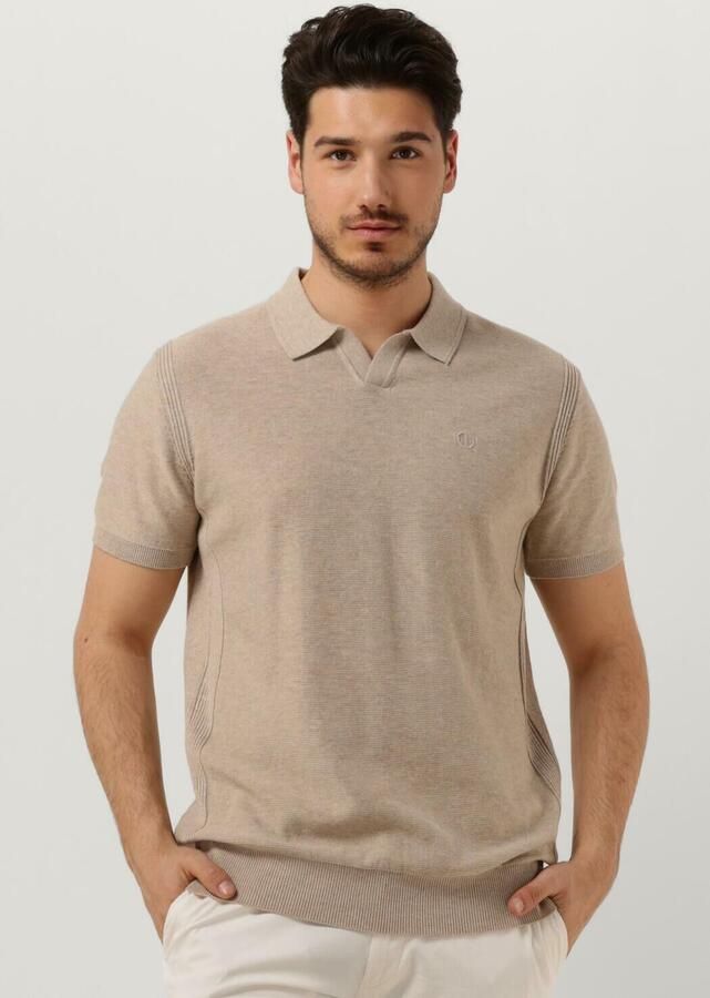 DSTREZZED Heren Polo's & T-shirts Mercury Short Sleeve Polo Zand
