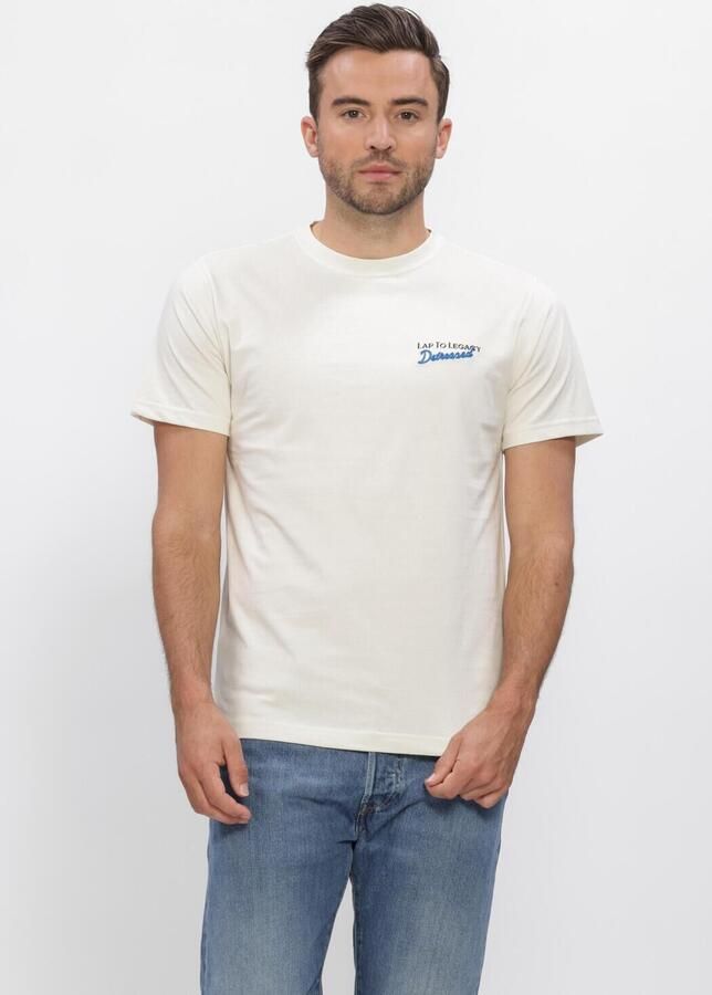 DSTREZZED Heren Polo's & T-shirts Nickolas Tee Ecru