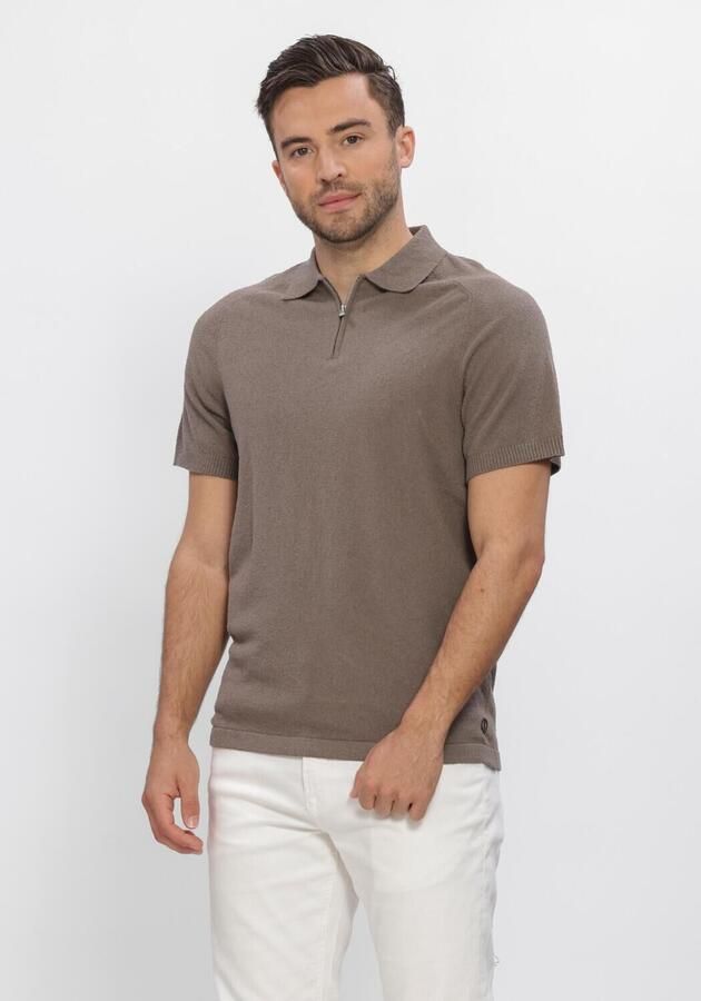DSTREZZED Heren Polo's & T-shirts Pettar Polo Taupe