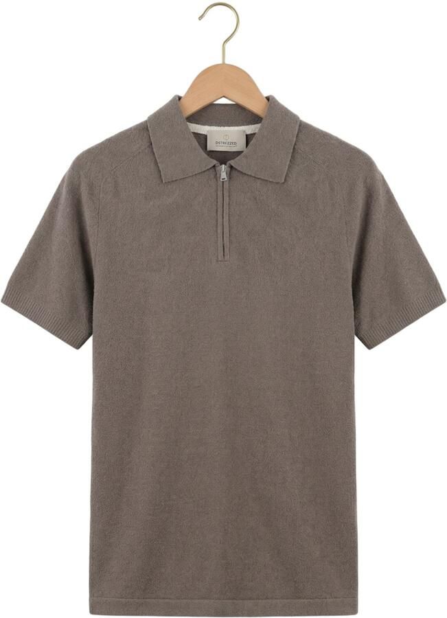DSTREZZED Heren Polo's & T-shirts Pettar Polo Taupe - Foto 2