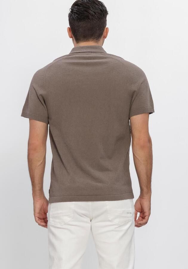 DSTREZZED Heren Polo's & T-shirts Pettar Polo Taupe - Foto 3