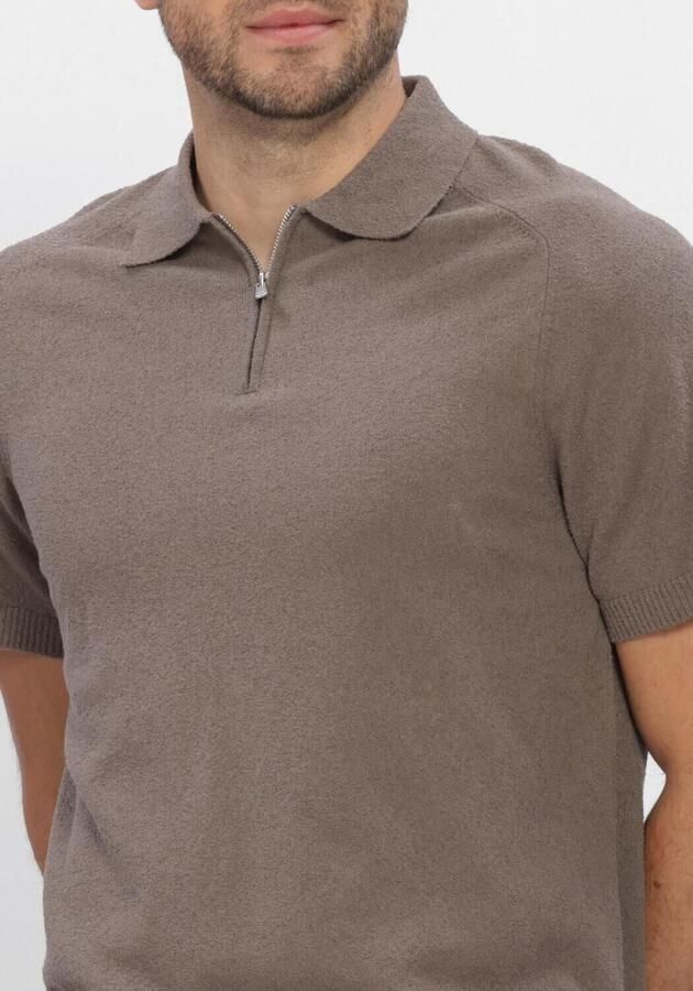 DSTREZZED Heren Polo's & T-shirts Pettar Polo Taupe - Foto 4