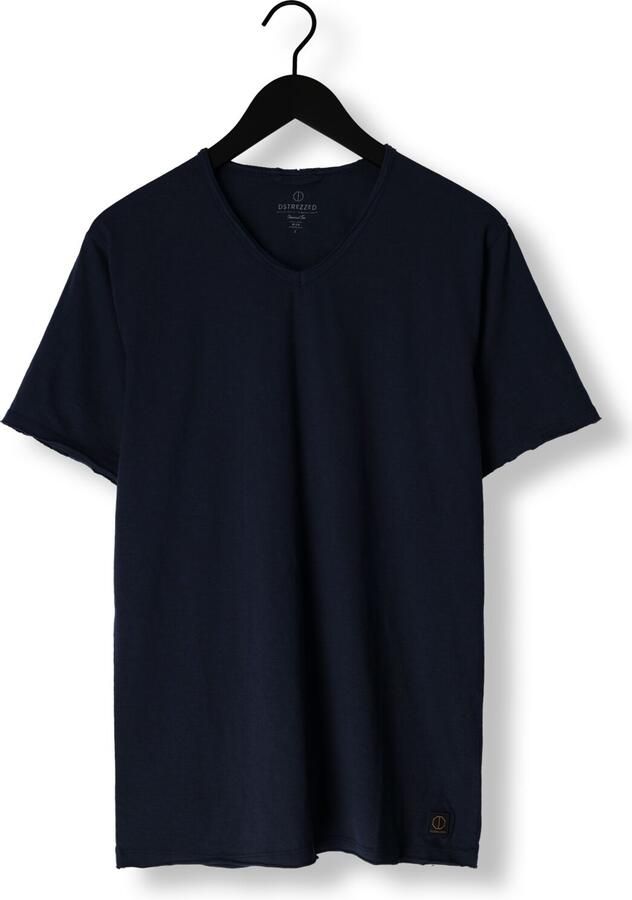 DSTREZZED Heren Polo's & T-shirts Stewart Organic Slub Jersey Donkerblauw