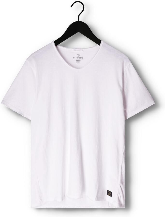 DSTREZZED Heren Polo's & T-shirts Stewart Organic Slub Jersey Wit