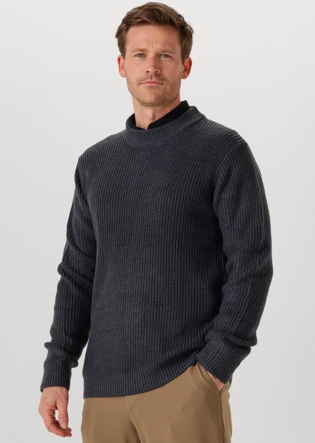 DSTREZZED Heren Truien & Vesten Crew Ribknit Donkerblauw - Foto 4