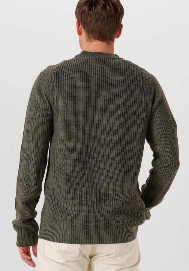 DSTREZZED Heren Truien & Vesten Crew Ribknit Donkergroen