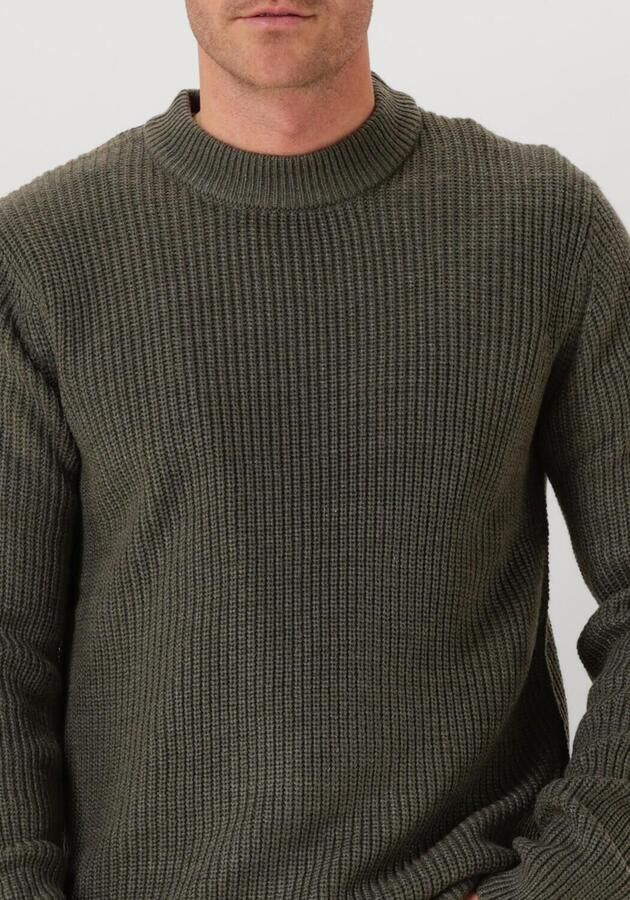DSTREZZED Heren Truien & Vesten Crew Ribknit Donkergroen - Foto 2
