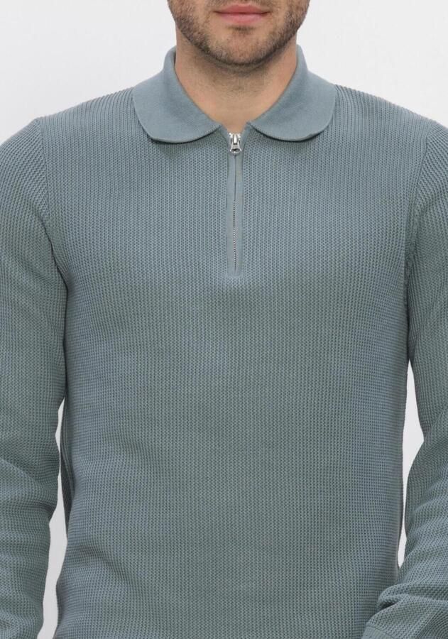 DSTREZZED Heren Truien & Vesten Ds_kostas Zip Polo Blauw - Foto 3
