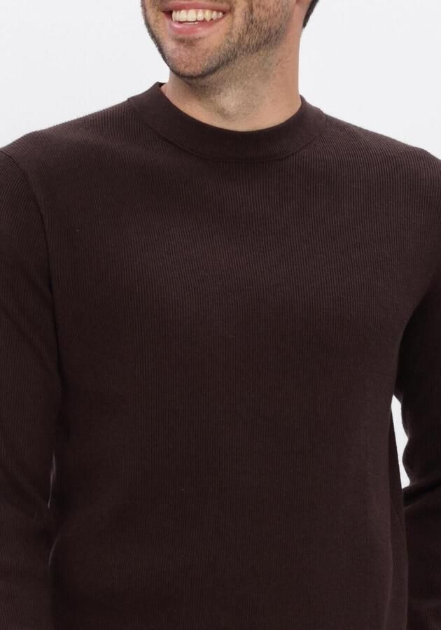 DSTREZZED Heren Truien & Vesten Ds_oscar Rib Mockneck Bruin - Foto 4