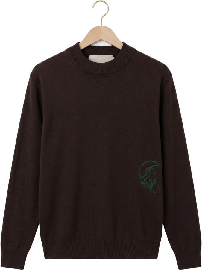 DSTREZZED Heren Truien & Vesten Ds_percy Mockneck Bruin - Foto 2