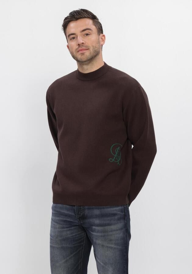 DSTREZZED Heren Truien & Vesten Ds_percy Mockneck Bruin - Foto 3