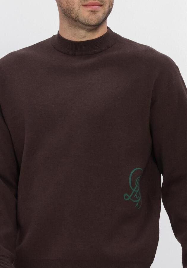 DSTREZZED Heren Truien & Vesten Ds_percy Mockneck Bruin - Foto 4