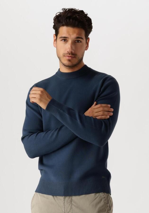 DSTREZZED Heren Truien & Vesten Fell Mock Neck Blauw - Foto 4