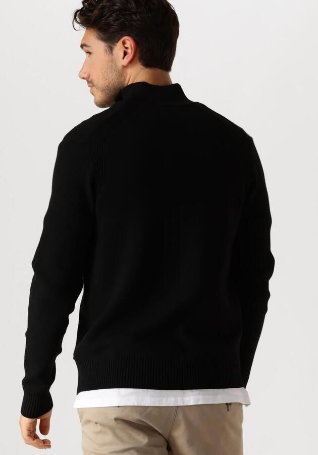 Dstrezzed Zwarte Half Zip Sweater Fell Skipper Black Heren