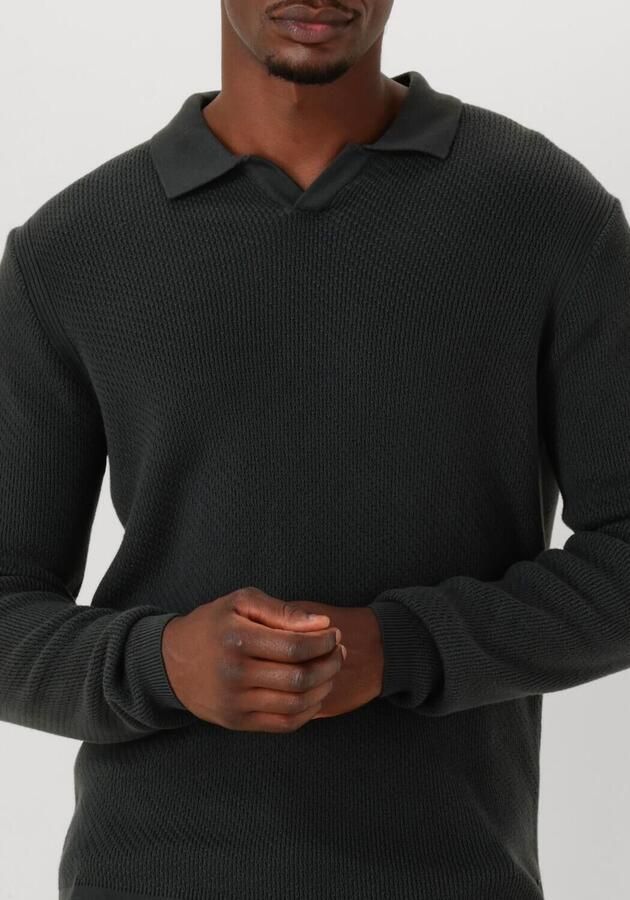 DSTREZZED Heren Truien & Vesten Kostas Longsleeve Polo Donkergroen - Foto 2