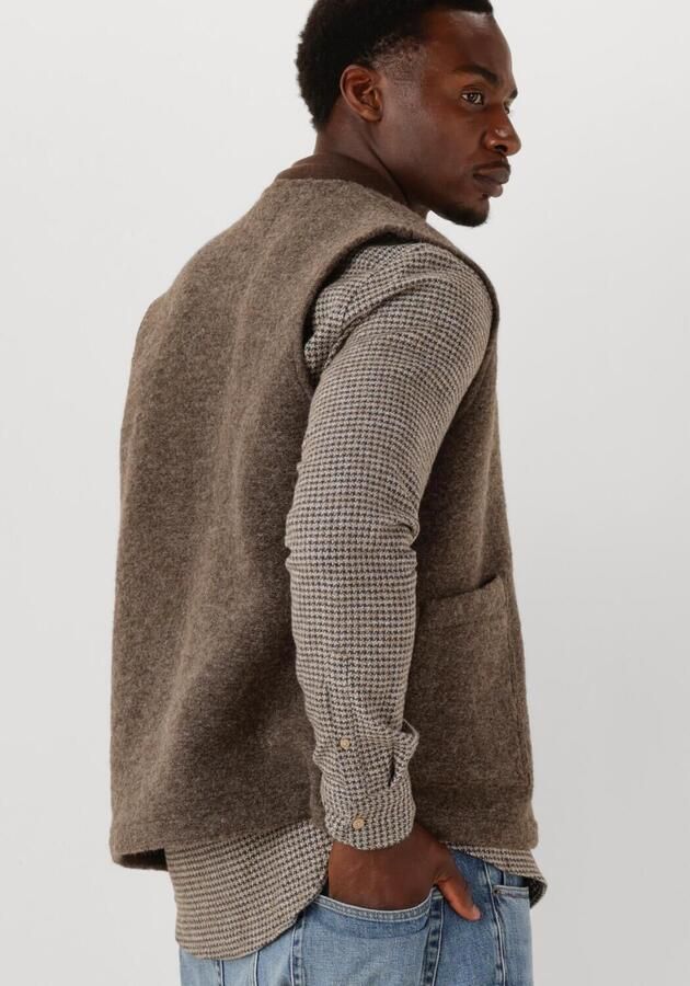 DSTREZZED Heren Truien & Vesten Nils Gilet Bruin - Foto 3