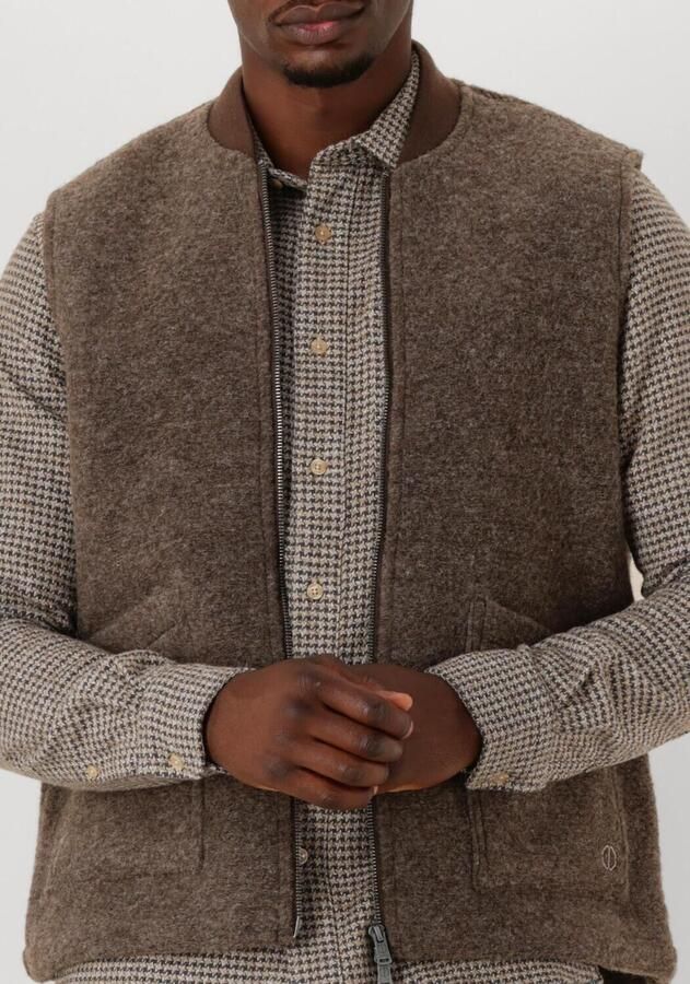 DSTREZZED Heren Truien & Vesten Nils Gilet Bruin - Foto 2