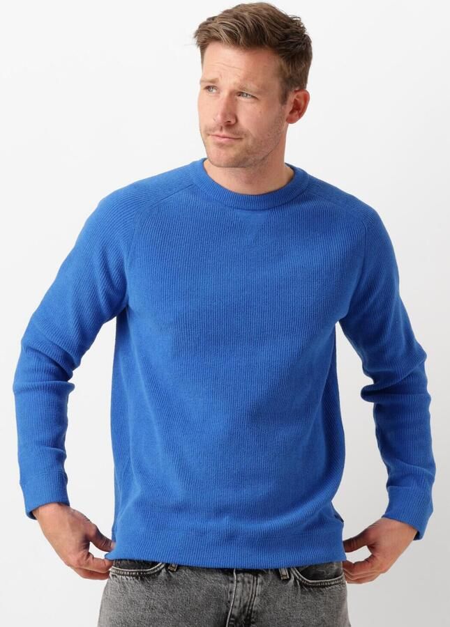 Dstrezzed Blauwe Crew Neck Sweater Njord Blue Heren - Foto 4