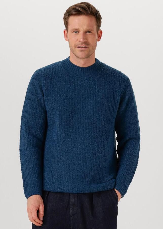 DSTREZZED Heren Truien & Vesten Quint Mock Neck Blauw - Foto 4