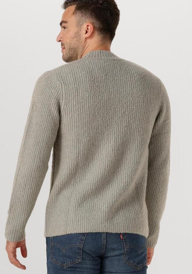 DSTREZZED Heren Truien & Vesten Quint Mock Neck Grijs