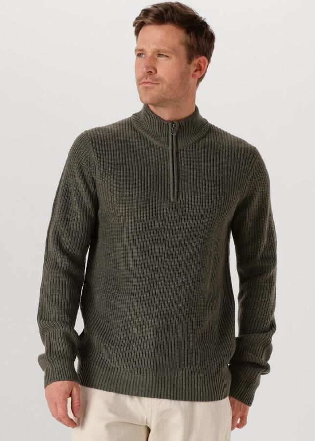 DSTREZZED Heren Truien & Vesten Skipper Ribknit Donkergroen - Foto 4