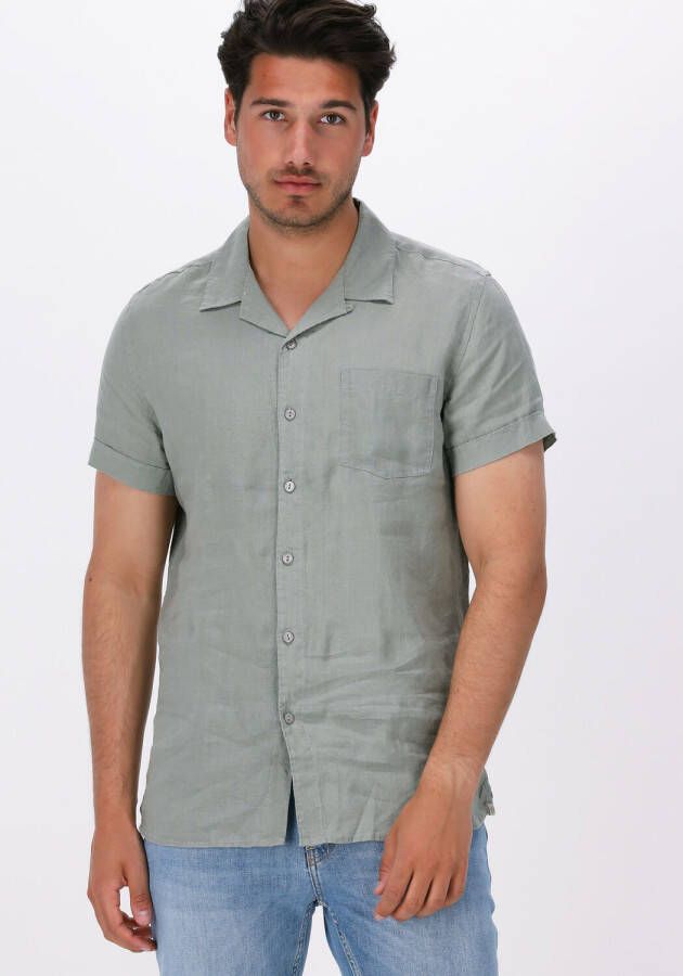 Dstrezzed Groene Casual Overhemd Resort Shirt S s Linen
