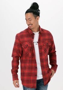 Rode Dstrezzed Casual Overhemd Shirt With Pockets Indigo Chec