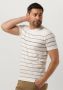 Dstrezzed Witte T-shirt Crew S s Cotton Structure Stripe - Thumbnail 1